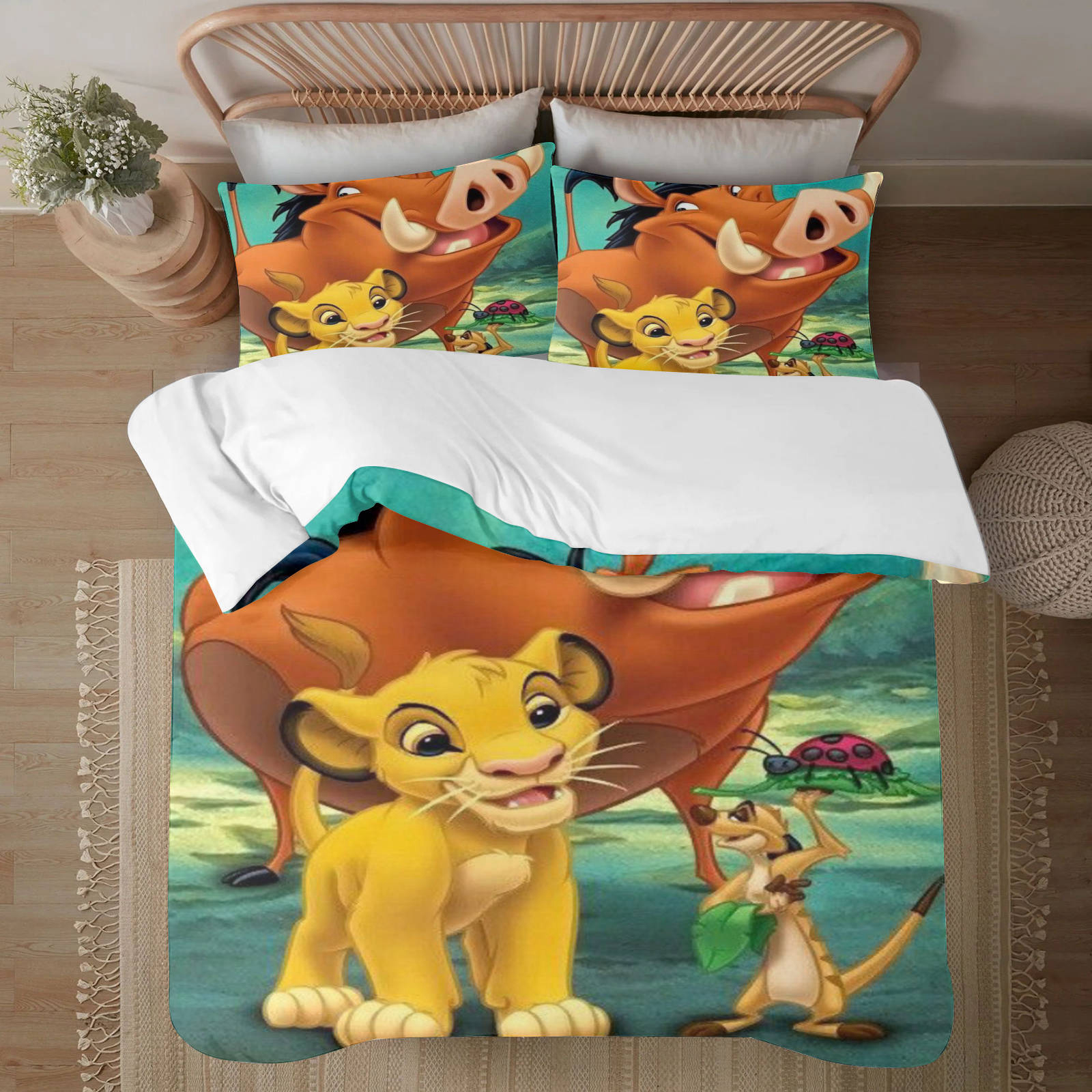 The Lion King 173*218CM Three Piece Bedding Set